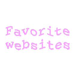 Favorite websites