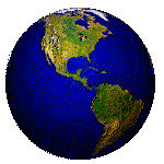 earth globe spinning